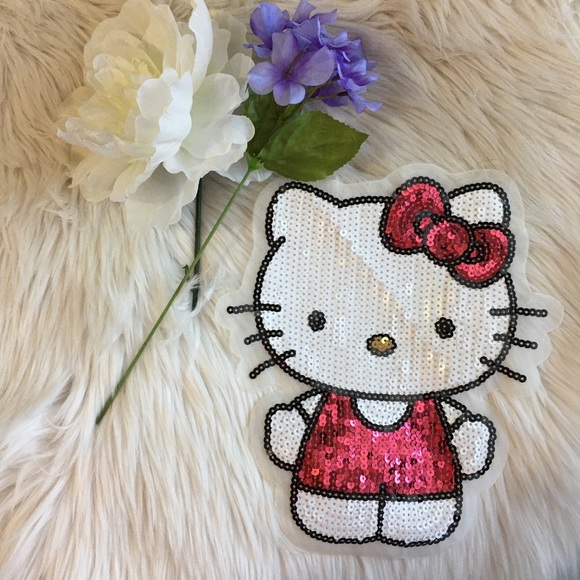 🎀 Hello kitty Sanrio Large sew in patch - Picture 2 of 5
